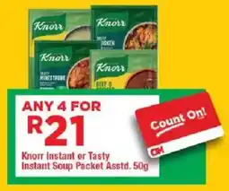 OK Grocer Knorr Instant or Tasty Instant Soup Packet offer