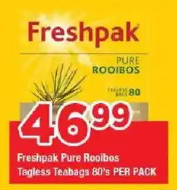 OK Grocer Freshpak Pure Rooibos Tagless Teabags offer
