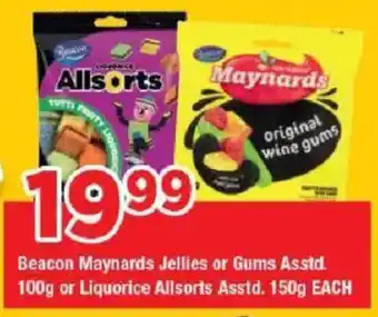 OK Grocer Beacon Maynards Jellies or Gums or Liquorice Allsorts offer