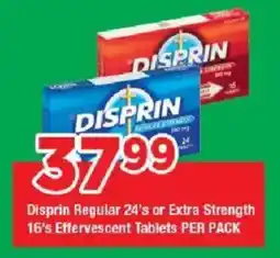 OK Grocer Disprin Regular or Extra Strength Effervescent Tablets offer