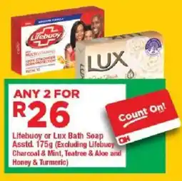 OK Grocer Lifebuoy or Lux Bath Soap offer