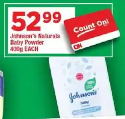 OK Grocer Johnson's Naturals Baby Powder offer