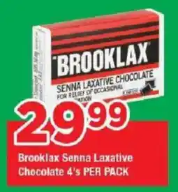 OK Grocer Brooklax Senna Laxative Chocolate offer