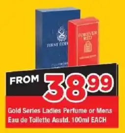 OK Grocer Gold Series Ladies Perfume or Mens Eau de Toilette offer