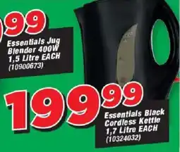 OK Grocer Essentials Black Cordless Kettle offer