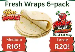 Foodeez Fresh Wraps Large offer