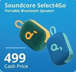Cellucity Soundcore Select4Go Portable Bluetooth Speaker offer