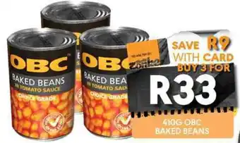 OBC Meat & Chicken Obc baked beans offer
