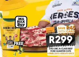 OBC Meat & Chicken Obc a-class beef fore quarter cuts offer