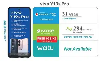 Cellucity Vivo Y19s Pro offer