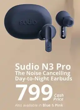 Cellucity Sudio N3 Pro The Noise Cancelling Day-to-Night Earbuds offer