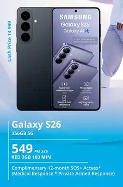 Cellucity Samsung Galaxy S26 256GB 5G offer
