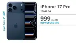 Cellucity iPhone 17 Pro 256GB 5G offer