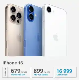 Cellucity iPhone 16 128GB 5G offer
