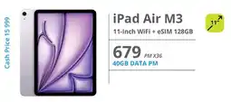 Cellucity iPad Air M3 11-Inch WiFi + eSIM 128GB offer
