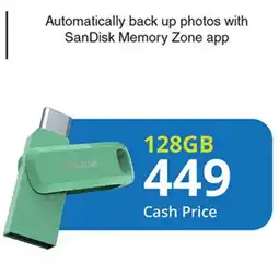 Cellucity SanDisk Ultra Dual Drive Go USB-C 128GB offer