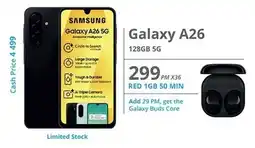 Cellucity Samsung Galaxy A26 5G 128GB 5G offer