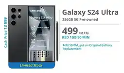 Cellucity Samsung Galaxy S24 Ultra 256GB 5G Pre-owned offer