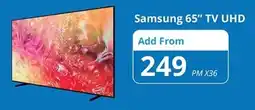 Cellucity Samsung 65" TV UHD offer