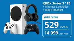 Cellucity XBOX Series S 1TB + Wireless Controller + Wired Headset offer