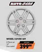Midas Autogear 4 Piece 14 Gun Metal Wheel Cover Set WC24M offer