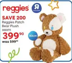 ToysRUs Reggies Patch Bear Plush offer