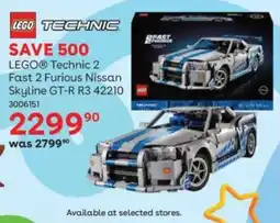 ToysRUs Lego Technic 2 Fast 2 Furious Nissan Skyline offer