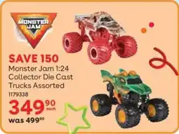 ToysRUs Monster Jam 1:24 Collector Die Cast Trucks Assorted offer