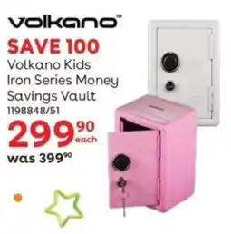 ToysRUs Volkano Kids Iron Series Money Savings Vault offer