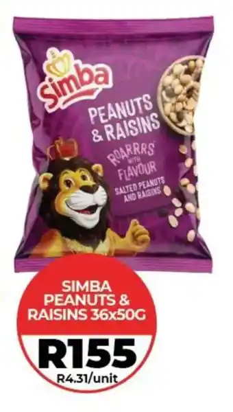 1UP Simba peanuts & raisins offer