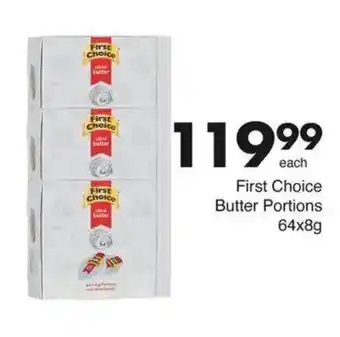 Save First Choice Butter Portions offer