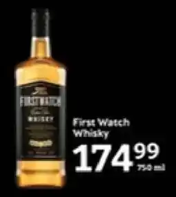 Oxford Freshmarket First Watch Whisky offer