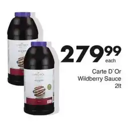 Save Carte D`Or Wildberry Sauce offer
