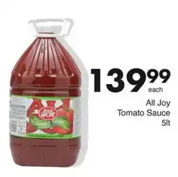 Save All Joy Tomato Sauce offer
