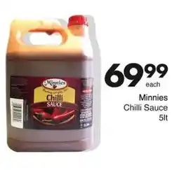 Save Minnies Chilli Sauce offer