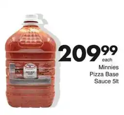 Save Minnies Pizza Base Sauce offer
