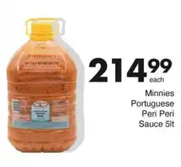 Save Minnies Portuguese Peri Peri Sauce offer