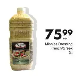Save Minnies Dressing French/ Greek offer