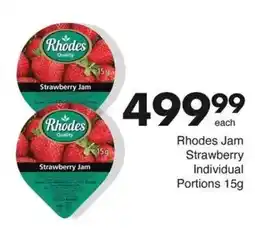 Save Rhodes Jam Strawberry Individual Portions offer