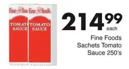 Save Fine Foods Sachets Tomato Sauce offer