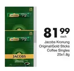 Save Jacobs Kronung Original/ Gold Sticks Coffee Singles offer