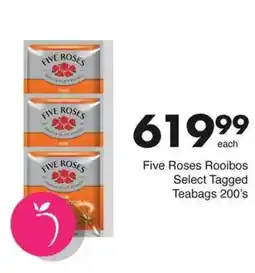 Save Five Roses Rooibos Select Tagged Teabags offer