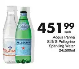 Save Acqua Panna Still/ S Pellegrino Sparkling Water offer