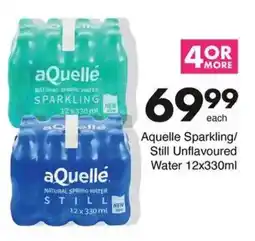 Save Aquelle Sparkling/ Still Unflavoured Water offer