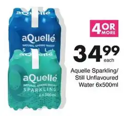 Save Aquelle Sparkling/ Still Unflavoured Water offer