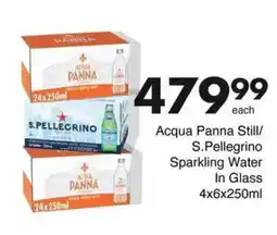 Save Acqua Panna Still/ S.Pellegrino Sparkling Water In Glass offer