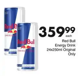 Save Red Bull Energy Drink Original offer