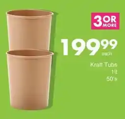 Save Kraft Tubs offer