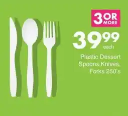 Save Plastic Dessert Spoons, Knives, Forks offer