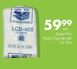 Save Excel Poc Fomo Tray No.40/41 offer